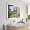 Frameless Rectangular LED Light Bathroom Vanity Mirror in Clear VA59R