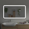 Frameless Rectangular LED Light Bathroom Vanity Mirror in Clear VA59R