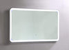 Frameless Rectangular LED Light Bathroom Vanity Mirror in Clear VA59R