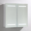 LED Lighted Surface Mount Medicine Cabinet in White VA7