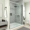 Framed Bypass Sliding Shower Door in Chrome with Explosion Proof Clear Glass VABSD6076