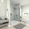 Framed Bypass Sliding Shower Door in Chrome with Explosion Proof Clear Glass VABSD6076