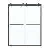 Framed Bypass Sliding Shower Door in Chrome with Explosion Proof Clear Glass VABSD6076