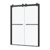 Framed Bypass Sliding Shower Door in Chrome with Explosion Proof Clear Glass VABSD6076