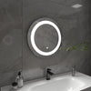 Frameless Round LED Light Bathroom Vanity Mirror in Clear VAR16