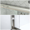 Framed Bypass Sliding Shower Door in Brushed Nickel with Explosion Proof Clear Glass VARAE