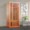 Extendable Indoor FAR Infrared Sauna Bluetooth Compatible with 6 Carbon Heaters VAS01