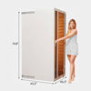 Extendable Indoor FAR Infrared Sauna Bluetooth Compatible with 6 Carbon Heaters VAS02