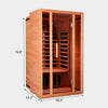 Extendable Indoor FAR Infrared Sauna Bluetooth Compatible with 6 Carbon Heaters VAS02