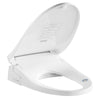 Electric Smart Bidet Toilets Seat for Elongated Toilets in White with Heated Seat LED Nightlight Remote Control VAST58G