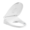 Electric Smart Bidet Toilets Seat for Elongated Toilets in White with Heated Seat LED Nightlight Remote Control VAST58G