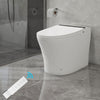 Elongated Smart Toilet Bidet 1 Piece 1.28 GPF in White w/Auto Flush Heated Seat Air Drying Remote Control LED Display VAST68G