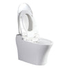 Elongated Smart Toilet Bidet 1 Piece 1.28 GPF in White w/Auto Flush Heated Seat Air Drying Remote Control LED Display VAST68G