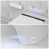 Elongated Smart Toilet Bidet 1 Piece 1.28 GPF in White w/Auto Flush Heated Seat Air Drying Remote Control LED Display VAST68GE