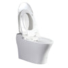 Elongated Smart Toilet Bidet 1 Piece 1.28 GPF in White w/Auto Flush Heated Seat Air Drying Remote Control LED Display VAST68GE