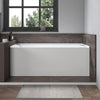 Acrylic Soaking Bathtub with Overflow and Drain B3022 RIGHT